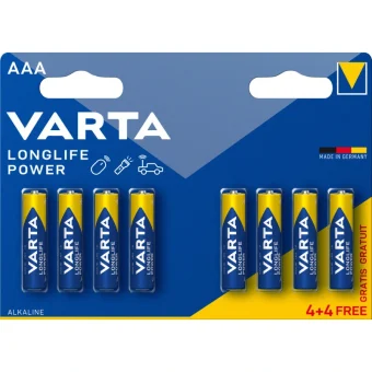 Varta LongLife Power Αλκαλικές Μπαταρίες AAA 1.5V 8τμχ 04903121418