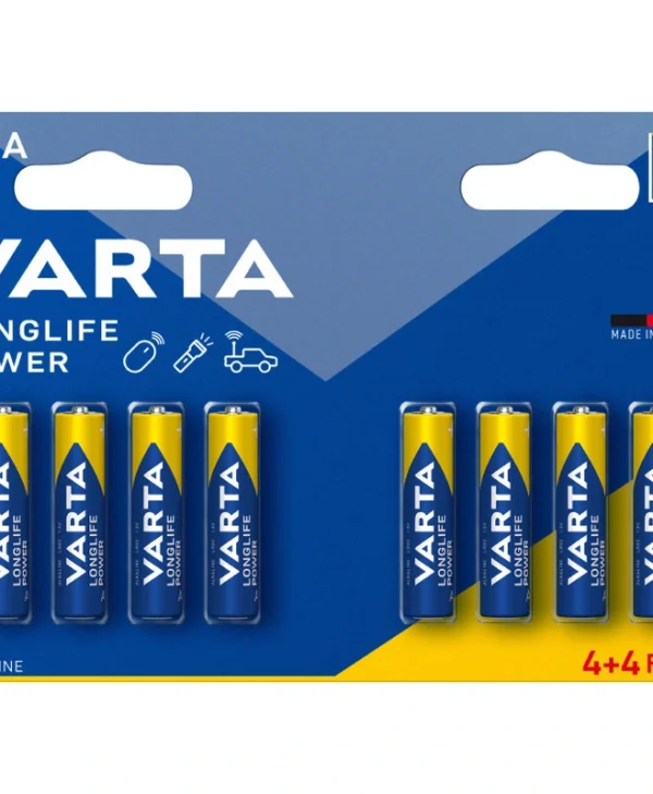 Varta LongLife Power Αλκαλικές Μπαταρίες AAA 1.5V 8τμχ 04903121418