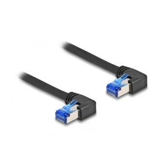DeLock S/FTP Cat.6a (Gigabit) Καλώδιο Δικτύου Ethernet 1m Μαύρο 80214