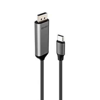 Καλώδιο Lindy Διπλής Κατεύθυνσης Usb C-dp 1m 43503