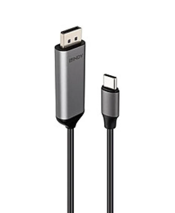 Καλώδιο Lindy Διπλής Κατεύθυνσης Usb C-dp 1m 43503