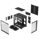 Fractal Design Pop 2 Vision Gaming Midi Tower Κουτί Υπολογιστή με Πλαϊνό Παράθυρο Μαύρο FD-C-POV2A-01 - Image 4