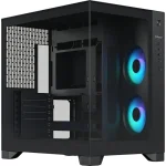 Fractal Design Pop 2 Gaming Midi Tower Κουτί Υπολογιστή με Πλαϊνό Παράθυρο και ARGB Φωτισμό Μαύρο FD-C-POV2A-02