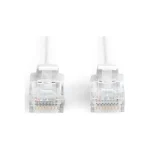 Cat 6 U-utp Slim Patch Cord Patch Cord Transparent Red Connector Easy Identification Category 6 250 Mhz Inner Conductors Copper Cu Grey 2 M Modular Rj45 8/8 Plug DK-1617-020S - Image 3