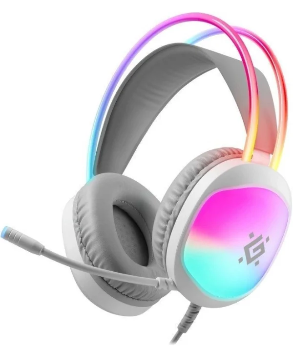 Defender Eclipse On Ear Gaming Headset με σύνδεση USB Λευκό 62440