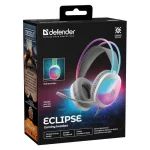 Defender Eclipse On Ear Gaming Headset με σύνδεση USB Λευκό 62440 - Image 10