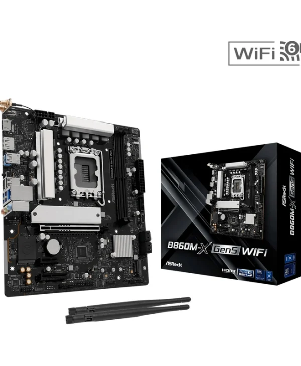 ASRock B860M-X GEN5 WIFI Motherboard Micro ATX με Intel 1851 Socket 90-MXBSF0-A0UAYZ