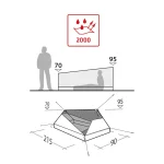 Robens Καλοκαιρινή Σκηνή Camping Ορειβασίας Πορτοκαλί για 1 Άτομο Αδιάβροχη 697384 - Image 2