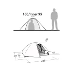 Robens Σκηνή Camping Πράσινη 3 Εποχών για 2 Άτομα 697390 - Image 12
