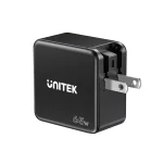 Unitek Φορτιστής Χωρίς Καλώδιο GaN με Θύρα USB-A και 2 Θύρες USB-C 65W Power Delivery Μαύρος (GaN) P1117B - Image 2
