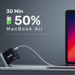 Unitek Φορτιστής Χωρίς Καλώδιο GaN με Θύρα USB-A και 2 Θύρες USB-C 65W Power Delivery Μαύρος (GaN) P1117B - Image 5