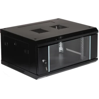 Delta Επιτοίχια Καμπίνα Rack 19U Μαύρο EPRADO-R19-4U/450-BLUE