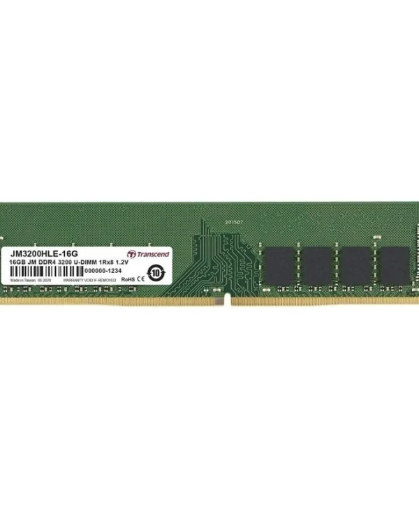 Transcend DDR4 με Module 1x8GB και Ταχύτητα 3200 για Desktop JM3200HLG-8G