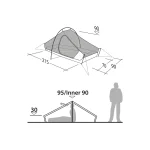 Robens Σκηνή Camping Πράσινη 3 Εποχών 697391 - Image 4