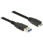 DeLock Regular USB 3.0 to micro USB Cable Μαύρο 1,5m (85073)