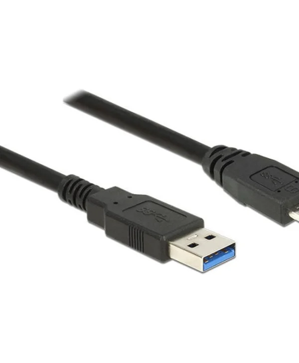 DeLock Regular USB 3.0 to micro USB Cable Μαύρο 1,5m (85073)