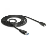 DeLock Regular USB 3.0 to micro USB Cable Μαύρο 1,5m (85073) - Image 2