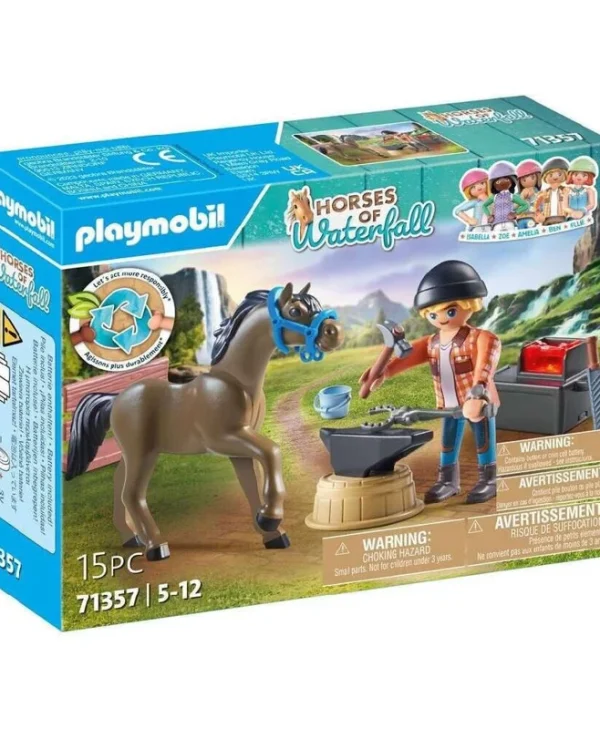 Playmobil Horses Of Waterfall Ο Πεταλωτής Ben Με Το Άλογο Achilles για 4-10 ετών 71357