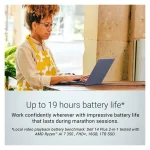 Dell Plus 2-in-1 LDB04255 14" FHD+ Touchscreen (Ryzen AI PRO 300 Series-7 PRO 350/16GB/1TB SSD/W11 Home) (US Keyboard) LDB04255-A369BLUDX - Image 4