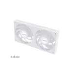 Akasa Vegas A24 Case Fan 120mm (2000rpm / 109.48cfm) με ARGB Φωτισμό και Σύνδεση 4-Pin PWM / 3-Pin Λευκό AK-FN112-WH - Image 3