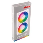 Akasa Vegas A24 Case Fan 120mm (2000rpm / 109.48cfm) με ARGB Φωτισμό και Σύνδεση 4-Pin PWM / 3-Pin Λευκό AK-FN112-WH - Image 14