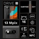 Kruger & Matz DRIVE 11 Single SIM (4/64GB) Ανθεκτικό Smartphone Μαύρο KM05006 - Image 9
