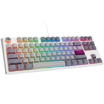 Ducky One 3 Mist Gaming Πληκτρολόγιο Tenkeyless με Cherry MX Blue διακόπτες και RGB φωτισμό (Αγγλικό US) Λευκό 100043090