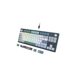 Montech MK87FB Gaming Μηχανικό Πληκτρολόγιο Tenkeyless με Gateron G-Pro Brown διακόπτες και RGB φωτισμό (Αγγλικό US) Μπλε 9275366