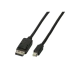 EFB Cable DisplayPort male - mini DisplayPort male 2m Μαύρο (K5565SW.2)