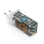 HAMA Φορτιστής Χωρίς Καλώδιο GaN με Θύρα USB-A και 2 Θύρες USB-C 100W Power Delivery Λευκός (201997) 100488552 - Image 4