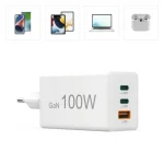 HAMA Φορτιστής Χωρίς Καλώδιο GaN με Θύρα USB-A και 2 Θύρες USB-C 100W Power Delivery Λευκός (201997) 100488552 - Image 5