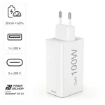 HAMA Φορτιστής Χωρίς Καλώδιο GaN με Θύρα USB-A και 2 Θύρες USB-C 100W Power Delivery Λευκός (201997) 100488552 - Image 11