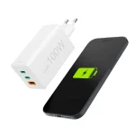 HAMA Φορτιστής Χωρίς Καλώδιο GaN με Θύρα USB-A και 2 Θύρες USB-C 100W Power Delivery Λευκός (201997) 100488552 - Image 12
