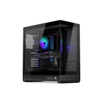 Endorfy Fishtank 6000 Flex Gaming Midi Tower Κουτί Υπολογιστή με Πλαϊνό Παράθυρο Μαύρο EY2A026