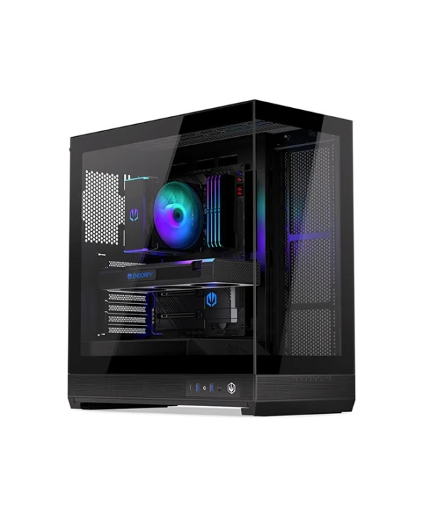 Endorfy Fishtank 6000 Flex Gaming Midi Tower Κουτί Υπολογιστή με Πλαϊνό Παράθυρο Μαύρο EY2A026
