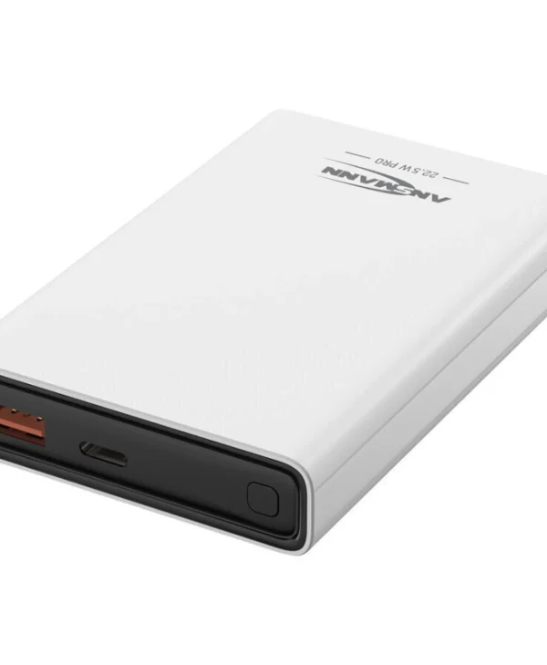 Ansmann Power Bank 10000mAh με Θύρα USB-A και Θύρα USB-C Power Delivery Λευκό 1700-0156
