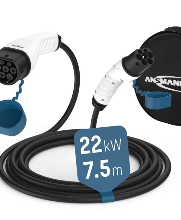 Ansmann Καλώδιο Φόρτισης Τριφασικό 7.5m Type 2 - Type 2 8851721