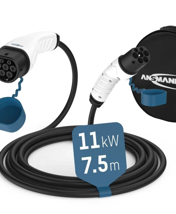 Ansmann Καλώδιο Φόρτισης Τριφασικό 7.5m Type 2 - Type 2 8887929