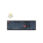 Keychron V6 Max Retro V6M-R4 Ασύρματο Gaming Μηχανικό Πληκτρολόγιο με Custom διακόπτες και RGB φωτισμό (Αγγλικό US) Γκρι - Image 5