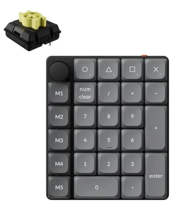 Keychron K0 Max K0M-H4 Ασύρματο Bluetooth Αριθμητικό Πληκτρολόγιο για Tablet Κόκκινο