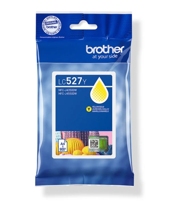 Brother LC527Y Γνήσιο Μελάνι Εκτυπωτή InkJet Κίτρινο