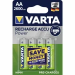 Varta Recharge Accu Power Επαναφορτιζόμενες Μπαταρίες AA Ni-MH 2600mAh 1.2V 4τμχ 10108 - Image 2