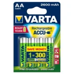 Varta Recharge Accu Power Επαναφορτιζόμενες Μπαταρίες AA Ni-MH 2600mAh 1.2V 4τμχ 10108 - Image 5