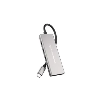 Conceptronic Hub 7 Θυρών USB 3.2 με σύνδεση USB-C Ασημί HUBBIES17G