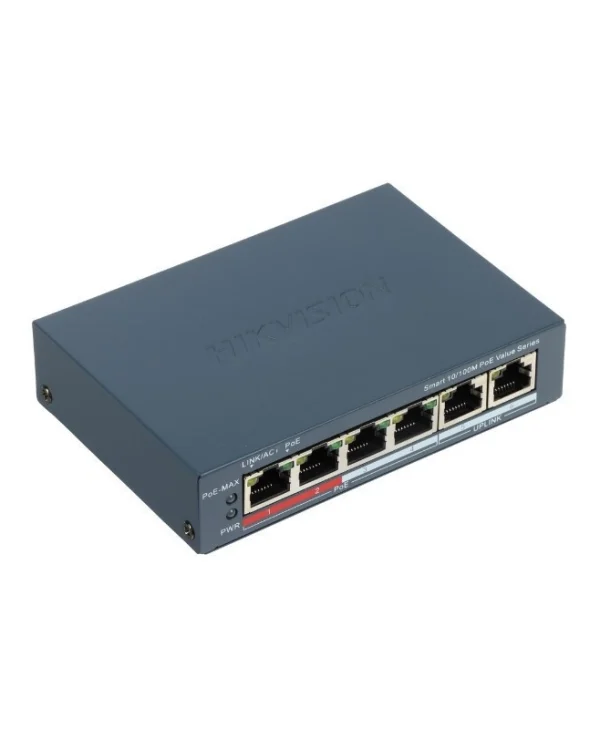 Hikvision DS-3E1106P-EI/M Managed L2 PoE Switch με 6 Θύρες Ethernet 301802985