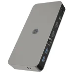 Icy Box IB-DK2880-C41 USB-C Docking Station με HDMI 4K PD Ethernet και σύνδεση 2 Οθονών Γκρι 61029