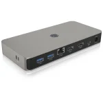 Icy Box IB-DK2880-C41 USB-C Docking Station με HDMI 4K PD Ethernet και σύνδεση 2 Οθονών Γκρι 61029 - Image 3