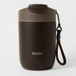 Outin Ποτήρι Θερμός Ανοξείδωτο 350ml Καφέ Χρώμα με Καλαμάκι και Λαβή OT-TUM-01-TB - Image 9