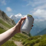 Outin Ποτήρι Θερμός Ανοξείδωτο 350ml Λευκό Της Άμμου με Καλαμάκι και Λαβή OT-TUM-01-SW - Image 6