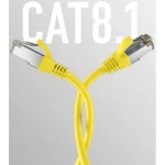 EFB S/FTP Cat.8.1 Καλώδιο Δικτύου Ethernet 20m Κίτρινο EC020200254 - Image 3